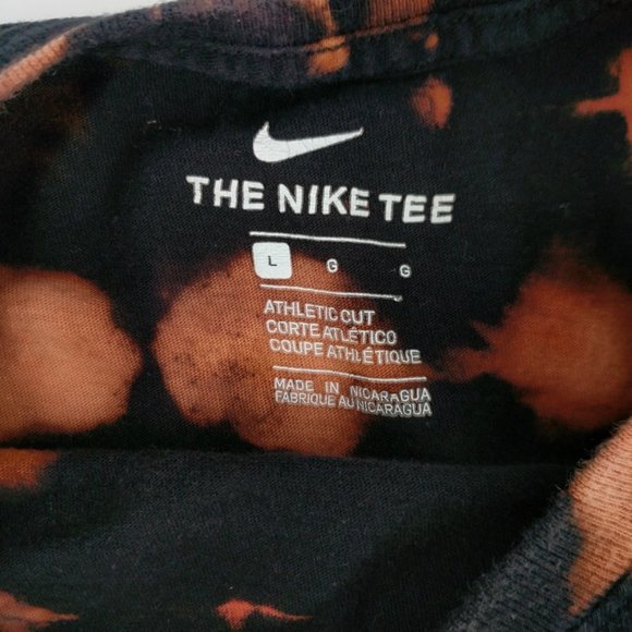 Nike Custom Dyed Retro Neon Box Graphic T-Shirt L - Picture 4 of 5